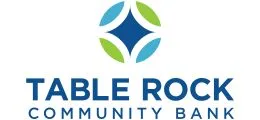 The Table Rock Community Bank logo is a stylized representation of the bank's name and values.